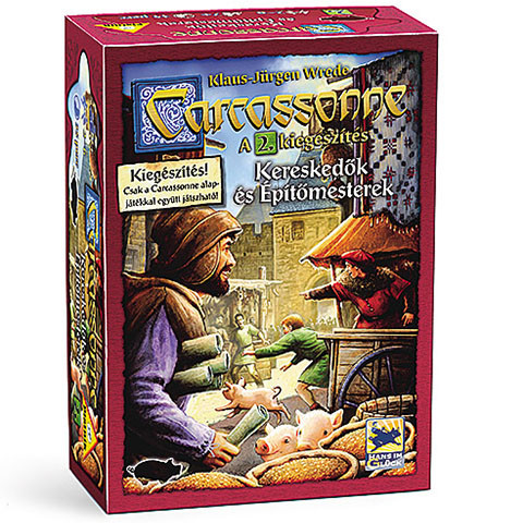 Carcassonne 2. kiegészítő Kereskedők és Építészek társasjáték