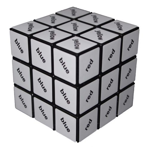 Rubik 3x3 szövegkocka, fekete