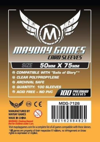 Standard "Sails of Glory" Card Sleeves (50x75mm) - 100db - MDG-7126