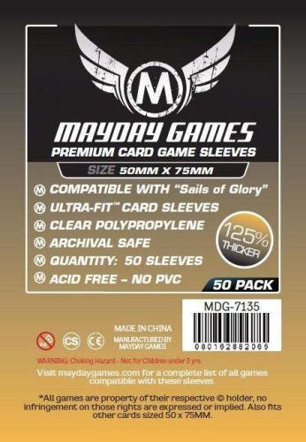 Premium "Sails of Glory" Card Sleeves (50x75mm) - 50db - MDG-7135