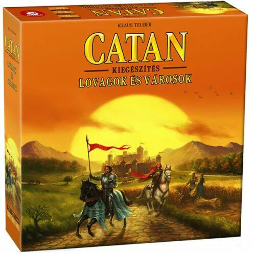 Catan Lovagok és városok társasjáték - Kiegészítő a Catan telepesei játékhoz - Piatnik