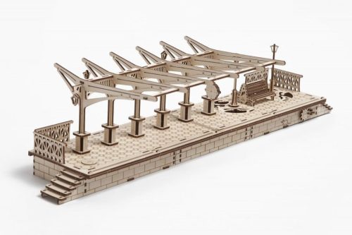 Vasútállomás - mechanikus modell - Ugears